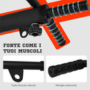 Barra per Trazioni a Muro 2 in 1 con 3 Impugnature Diverse 93,5x65x17 cm in Acciaio Nero