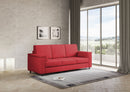 Divano 3 Posti 208x85x85 cm Marrak in Tessuto Rosso