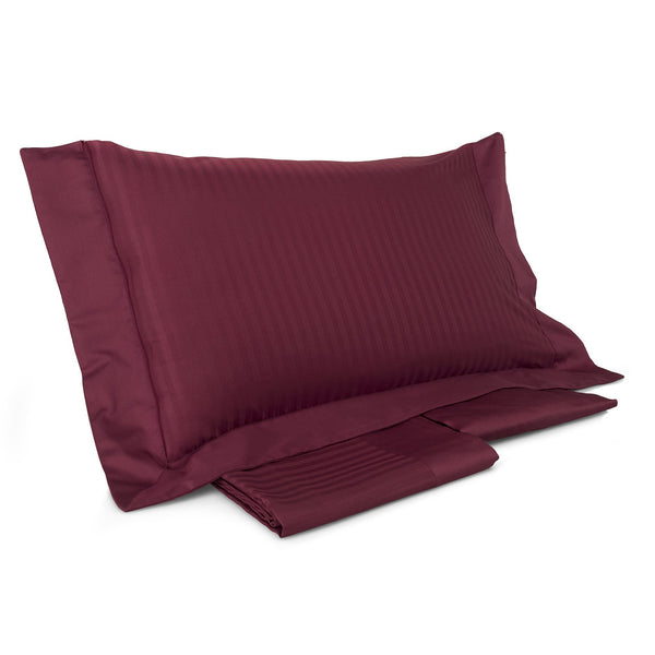 Housse de couette Mitera Ruby Bordeaux avec draps et taies d'oreiller différentes tailles acquista