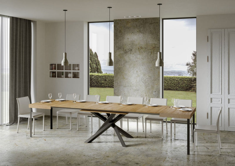 Tavolo Allungabile 180-440x90x77 cm Volantis Quercia Naturale