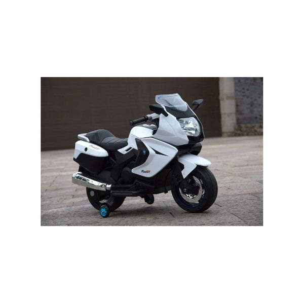 online Moto Electrique Enfant 12V Kid Smile Virage Blanc