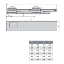 Kit Cassetto Esterno Vantage-Q Chiusura Soft P 500 Verniciato Bianco Acciaio Emuca