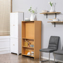 Tavolo Pieghevole da Pranzo max 3 Persone 75x144x144,5 cm in Truciolato e Acciaio color Legno