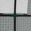 Serra a Tunnel per Orto con Porte Avvolgibili e Finestre 1,8x1,8x2m in Acciaio e PE Anti UV  Verde