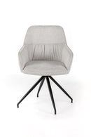 Set 4 Sedie 56x56xH87 cm in Tessuto Gaia Grigio Chiaro