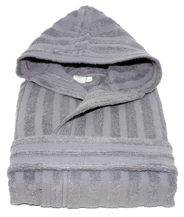 acquista Peignoir gris foncé Sally Lines 100 % coton éponge