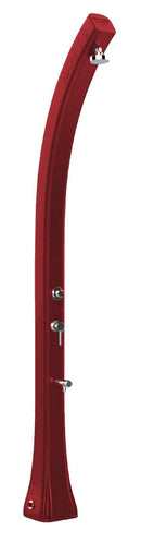 Doccia Solare da Giardino 28L Miscelatore Temporizzato e Lavapiedi Arkema Happy Beach Ruby