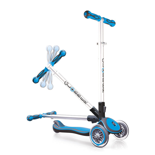 Trottinette 3 Roues Télescopique et Pliable Max 50Kg Globber Elite Bleu sconto