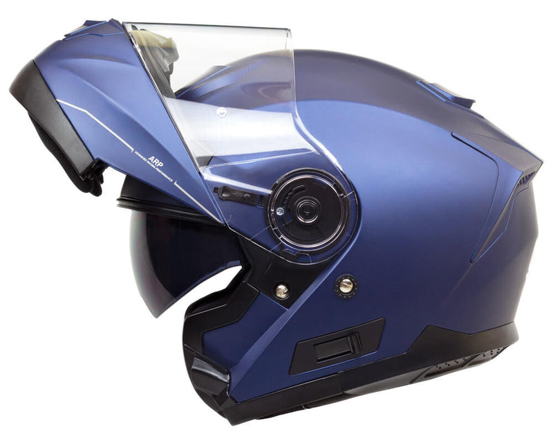 Casco Integrale per Scooter Visiera Lunga CGM Osaka 506A Blu Opaco Varie Misure