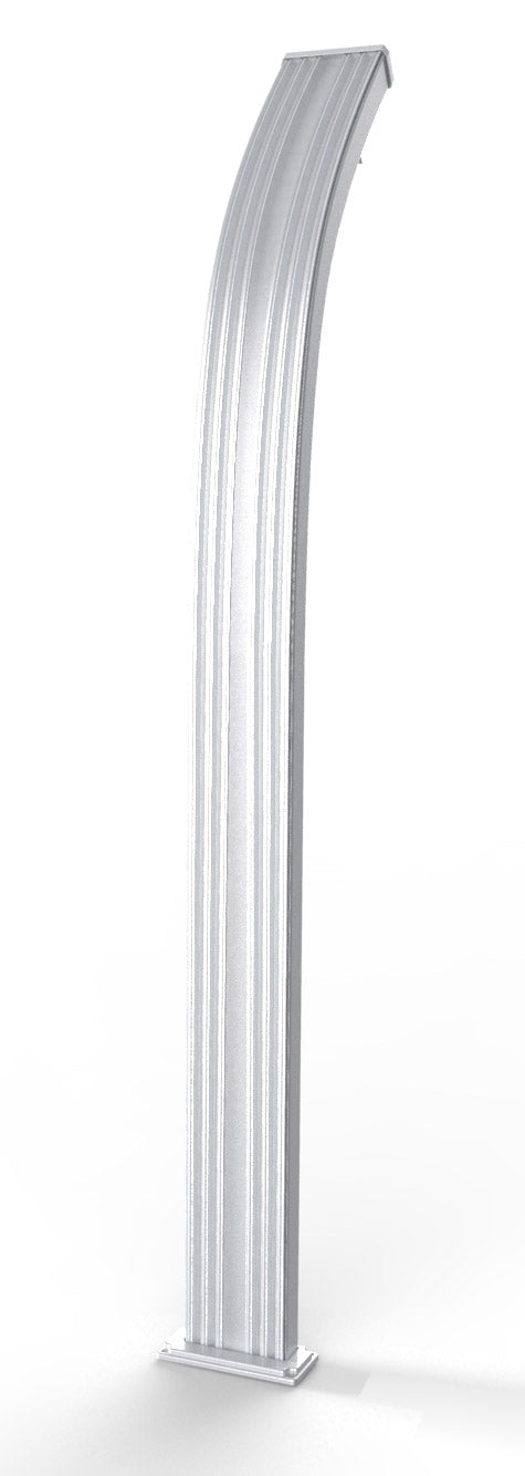 prezzo Doccia Solare da Esterno Giardino 30L Miscelatore e Lavapiedi Arkema Spring Inox Paint