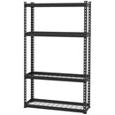 Scaffale 4 Ripiani 70x30x152 cm in Metallo Nero