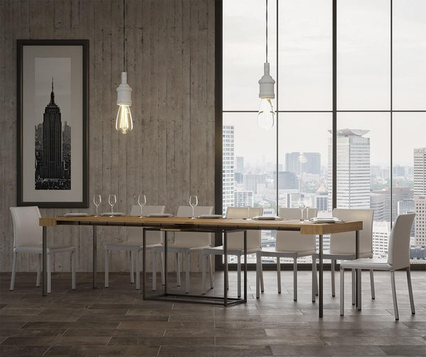 Console extensible en bois et fer H77x40x90/300cm Itamoby Nordic Cement Classic online