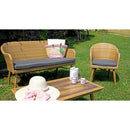 Set da Giardino in Wicker e Alluminio Vorghini Pamplona Grigio