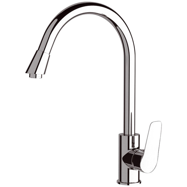 Mitigeur Monocommande Pivotant Évier Haut en Laiton Mariani Essence Chromée acquista