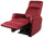 Fauteuil Releveur Electrique 1 Moteur en Simili Cuir Vandi Bordeaux