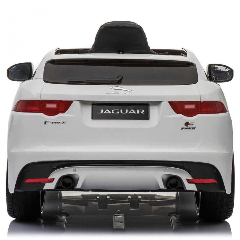 Macchina Elettrica per Bambini 12V con Licenza Jaguar F-Pace Bianca