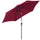 Parasol de jardin Ø2,7 m Mât Ø38 mm en Aluminium Rouge