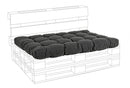 Cuscino Seduta per Pallet Poly230 Carbon in Tessuto per Esterno