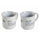 Set de 2 tasses Ø9,2x8,7 cm en New Bone China VdE Tivoli 1996 Blanc