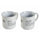 Set de 2 tasses Ø9,2x8,7 cm en New Bone China VdE Tivoli 1996 Blanc