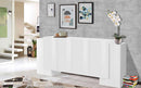 Credenza 2 + 4 Ante 210x45x85 cm Pillon Bianco Lucido