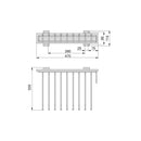 Porta Pantaloni Self Montaggio Laterale per Armadio Acciaio e Tecnoplastica Emuca