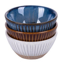 Set 3 Ciotole Ø8x4 cm 100 ml in Ceramica VdE Tivoli 1996 Reactive