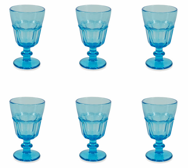 online Coffret de 6 verres Ø8,5x14 cm en verre VdE Tivoli 1996 Floyd Blue