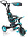 Globber Explorer Trike Poussette tricycle 4 en 1 pour enfants avec poignée et auvent Turquoise