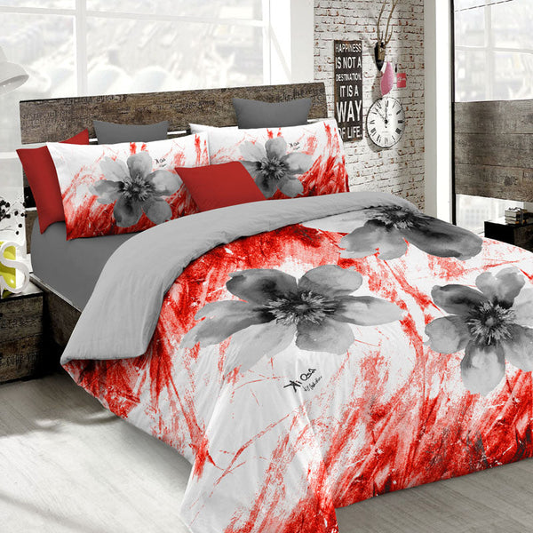 prezzo Housse de couette double avec impression sur le sac et taies d'oreiller Kio626