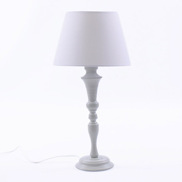 Lampada da Tavolo Ø28xH56 cm in Metallo Grigio sconto