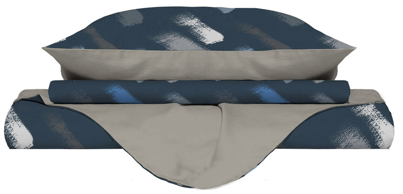 Copripiumino Double Face con Federe Stampato Gessetti