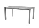 Tavolo da Pranzo Allungabile in Metallo e Top in Vetro 160/210x90x76cm TFT  Glass Grigio