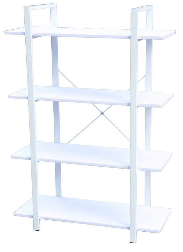 Bibliothèque 4 étagères 80x33x116 cm en métal et bois Motti Union Bianca prezzo