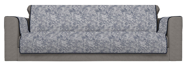 acquista Housse de canapé avec housses d'accoudoirs en polyester et coton bleu foncé différentes tailles