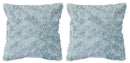 Set 2 Cuscini Decorativi 43x43x6 cm in Poliestere VdE Tivoli 1996 Furry Verde Salvia