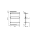 Scarpiera Laterale Sinistra per Armadi in Acciaio Emuca Hack Grigio Pietra