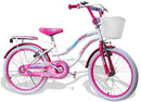 Bicicletta per Ragazza 20" Kidfun Regina Fashion Girl Bianca