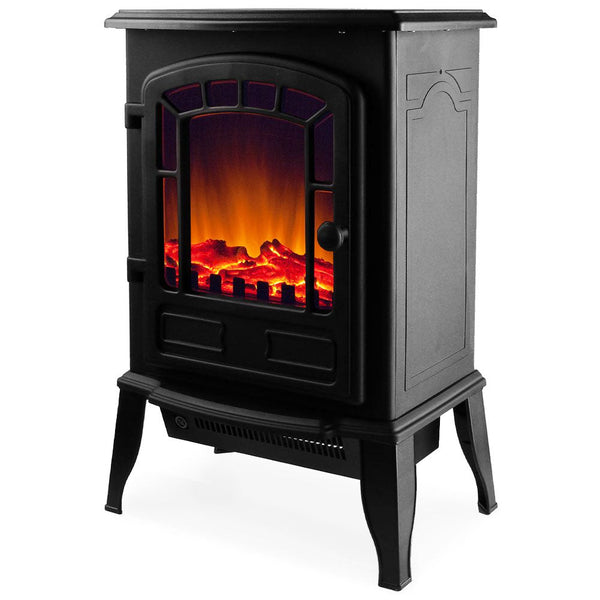 Camino Elettrico Stufa Elettrica 2000 W LED 38x24x56 CM Caminetto Effetto Fuoco acquista