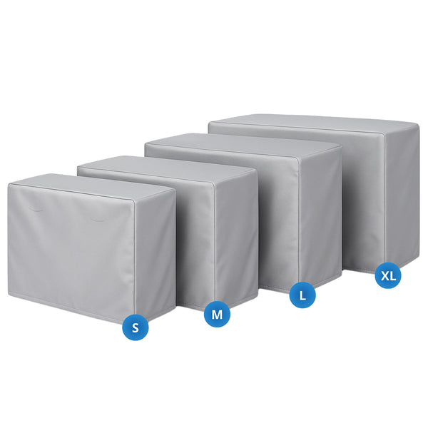 Copri Condizionatore da Esterno Impermeabile Taglia M in PVC Finitura Liscia Grigio sconto