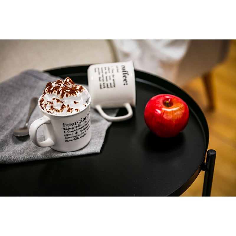 Set 2 tazze Ø9,2x8,7 cm in New Bone China VdE Tivoli 1996 Bianco