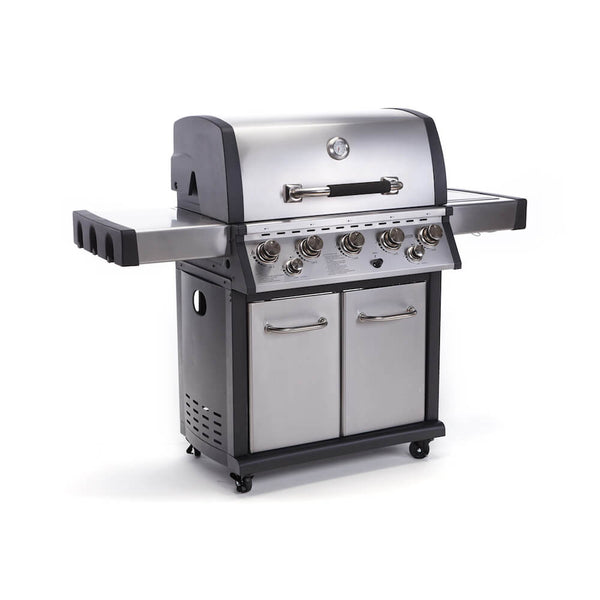 acquista Barbecue à Gaz avec 5 Brûleurs Thermomètre Side Cooker et Infrarouge Taddei Hancook 5F