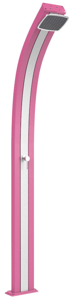 online Doccia Solare da Esterno Giardino 25L Miscelatore Arkema Spring Fascia Inox Fuxia