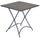 Table de jardin pliante carrée 70x70 cm en fer anthracite Vorghini Orta