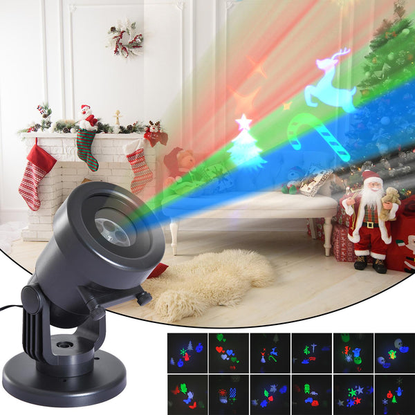 Projecteur de jardin pour Noël et Halloween LED Rouge Vert Bleu Blanc acquista