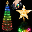 Albero di Natale 180 cm Cono Pieghevole 272 LED Smart Luminosi con App Control