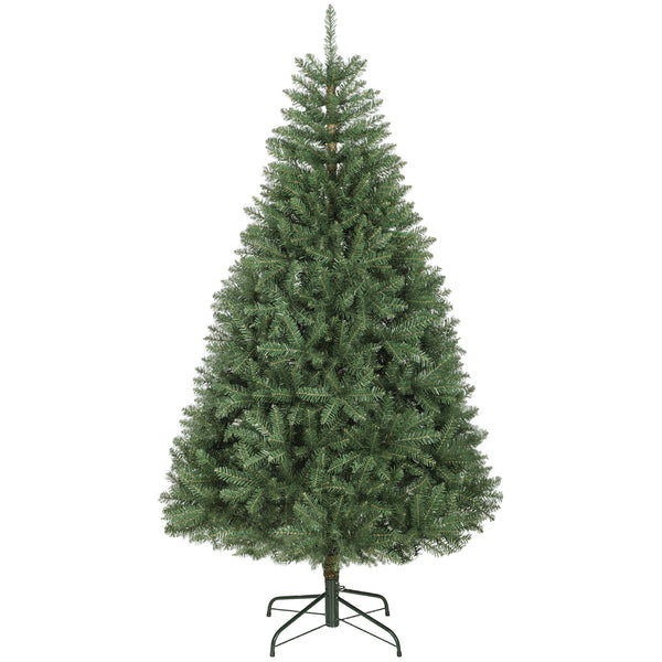 Albero di Natale Artificiale 180 cm 1687 Rami a Cerniera e Base in Metallo Pieghevole Verde prezzo