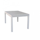 Tavolo Allungabile Hawaii 135/270x90x75 h cm in Alluminio Tortora