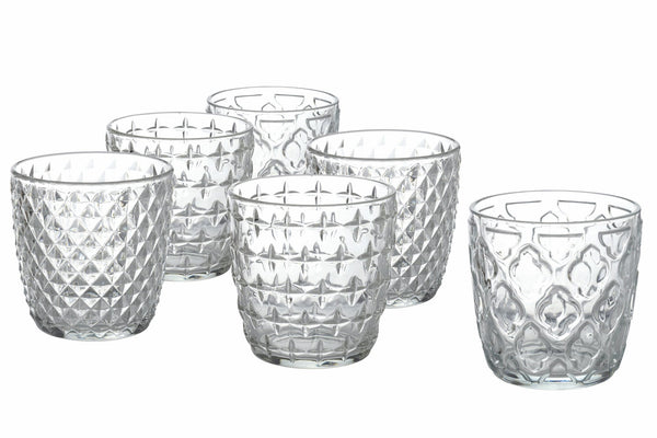 Lot de 6 verres à eau en verre 325 ml Villa d'Este Home Tivoli Diversity sconto