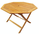 Tavolo da Giardino Ottagonale 102x102 cm in Legno di Acacia Soriani Bali